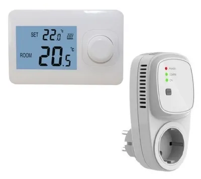 Produktbild von Thermostat - Weiß - Nicht programmierbar, 134x94x28mm