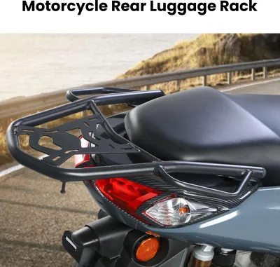 Immagine prodotto di Portapacchi posteriore per moto in acciaio inossidabile, supporto per bauletto posteriore, supporto per Nmax155 2020-2024