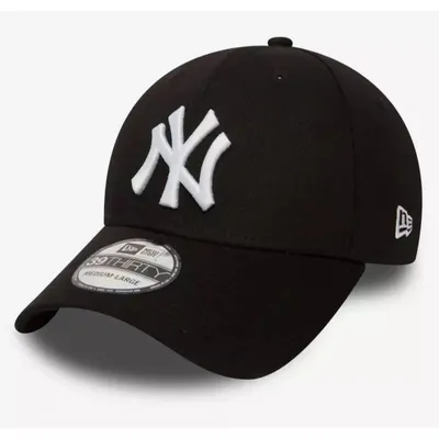 Image de Casquette MLB New York Yankees New Era League Essential 39THIRTY Noir logo blanc