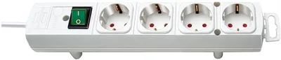 Produktbild von Brennenstuhl Comfort-Line Steckdosenleiste 4-fach weiß 2m H05VV-F 3G1,5, 1153120