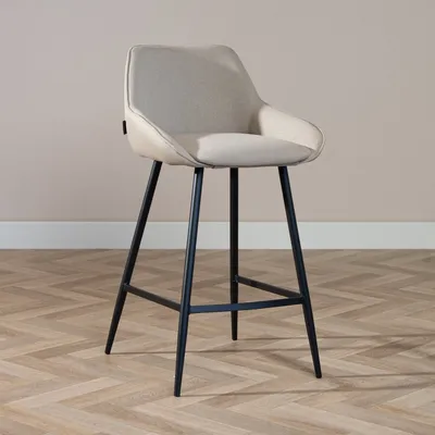 Produktbild von Bronx71 Barhocker Lova taupe recycelter Stoff 68 cm