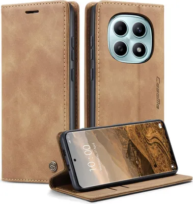 Produktbild von Xiaomi Redmi Note 15 / Poco M8 Hülle - CaseMe 013 Klapphülle - Braun