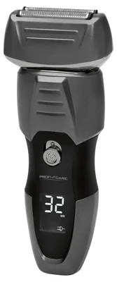 Image de Proficare HR 3012 Rasoir pour hommes, tête de rasage flexible, fonctionnement sur batterie/secteur, rasage précis noir/gris