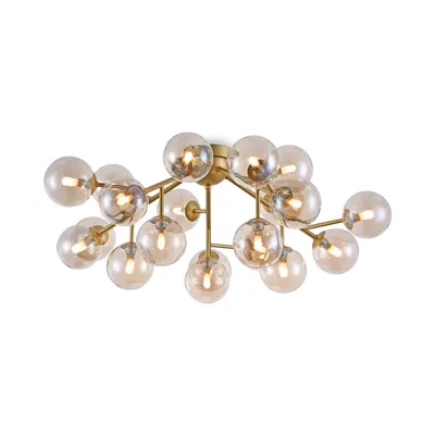 Produktbild von Maytoni Dallas Deckenleuchte 20x G9 Gold Bernstein, Amber Glas