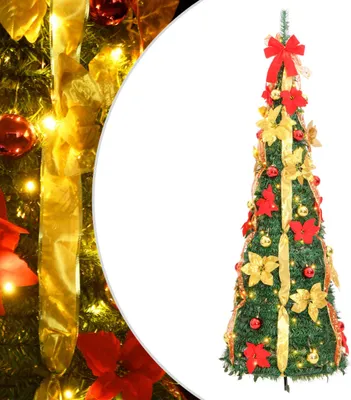 Produktbild von Pop-Up-Weihnachtsbaum Künstlich 150 LEDs Grün 180 cm