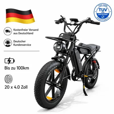 Produktbild von PIXAR M9 E-Bike 48V 17,5Ah Akku (105km), 250W Heckmotor, Shimano 7-Gang