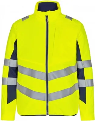 Produktbild von F. Engel Safety Stepp-Innenjacke, Gelb/Blue Ink, Gr. XS