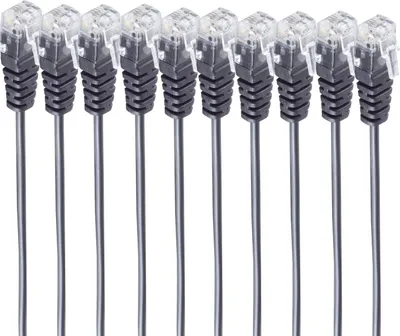 Zdjęcie produktu dla shiverpeaks BS70084-2-SET10, 2 m, RJ-11, RJ-11, Czarny, Męska, Męska