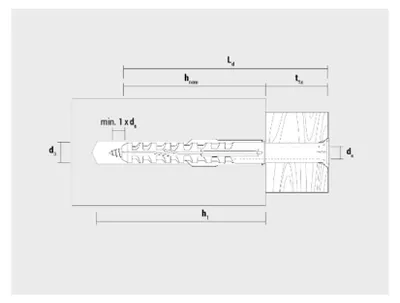 Produktbild von CELO Multifunktionsrahmendübel MFR SB 10-135 SSKS, Senkbund, Sechskantschraube mit angepr. Scheibe, galvanisch verzinkt 50 Stk
