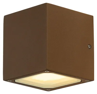 Immagine prodotto di SLV Sitra Cube 232537 Outdoor wall light Energy-saving bulb, LED (monochrome) GX53 18 W Rust (matt)