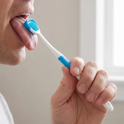 Produktbild von Silikon Zungenschaber Zungenreiniger Zungenreinigungswerkzeug Mundpflege gegen Mundgeruch Erwachsene