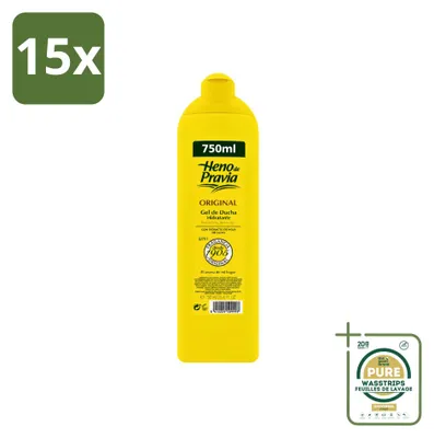 Produktbild von 15 x Heno de Pravia Douchegel Original - 750 ml - Vorratspackung - 15 Stücke