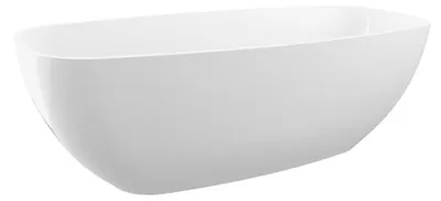 Immagine prodotto di Vasca da bagno IPANEMA in marmo fuso 168x72x49cm, bianco