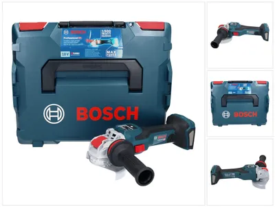 Image de Bosch GWX 18V-15 SC Meuleuse d'angle sans fil professionnelle 18 V (06019H6500) 125 mm BITURBO X-LOCK + L-BOXX - sans batterie, sans chargeur
