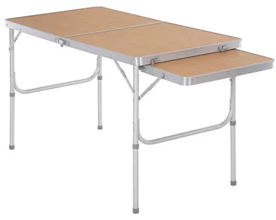 Produktbild von Klapptisch für Picknick - Campingtisch - Metallgestell - Faltbare Tischplatte - Tragbar - Grün