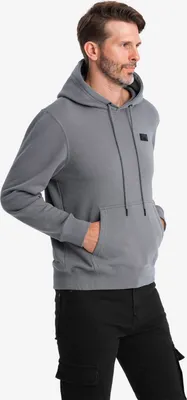 Produktbild von Ombre Clothing Herren-Kapuzenpullover mit Kapuze Mendy grau L