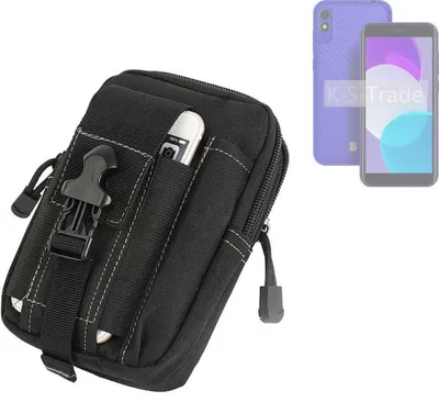 Produktbild von K-S-Trade Gürtel Tasche kompatibel mit BLU C5L+ Gürteltasche Holster Schutz Hülle Handy Hülle Smartphone outdoor Handy-Hülle schwarz
