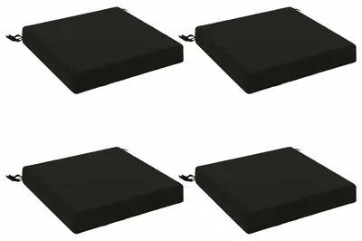 Imagen del producto de Cojines para asiento SOEST 4 uds. 100% Poliéster Negro
