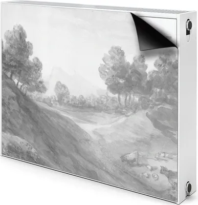 Produktbild von Magnet Heizkörper-Abdeckung Verkleidung Abdeckung Heizkörperabdeckung 80x60 cm  - Stil, Jahrgang