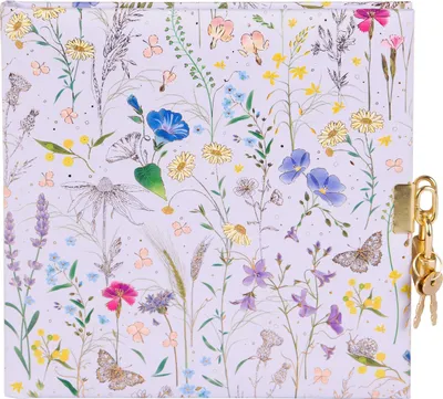 Produktbild von TURNOWSKY 44 575 Tagebuch Summer Meadow lilac - 16,5 x 16,5 cm