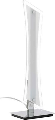 Briloner LED Tischleuchte Chrom Glas Metall 550lm Warmweiß Ein-Ausschalter