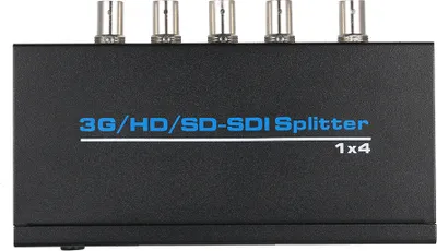 Obrázok produktu pre Rozbočovač 3G / HD / SD-SDI 1 na 4, 1 vstup, 4 výstupy, podporuje HD-SDI, SD-SDI a 3G-SDI