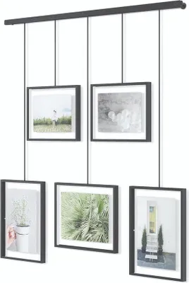 Obrázek produktu pro Sada 5 kusů fotorámečků, černá ocel
