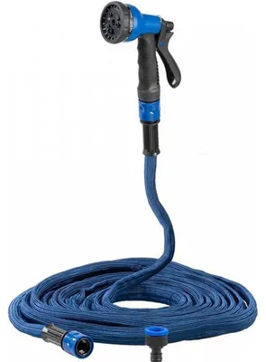Imagen del producto de Manguera extensible Strend Pro Garden Flexi, 11-22,5 m, conexiones G1/2" y G3/4", con pistola de riego