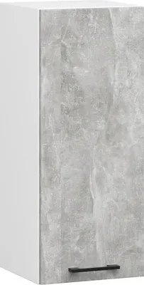 Image de Meuble haut de cuisine 30 cm VERMINA - blanc / béton