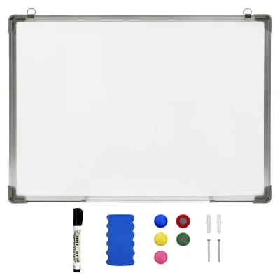 Produktbild von Magnetisches Whiteboard, trocken abwischbar, Weiß, 70 x 50 cm, Stahl