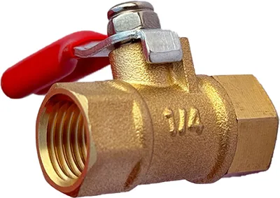 Obrázek produktu pro INF Mini mosazný kulový kohout NPT dvojitý vnitřní závit 1/4 palce