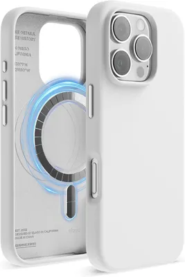 Produktbild von Elago MagSafe Silikonhülle für iPhone 16 Pro Weiß