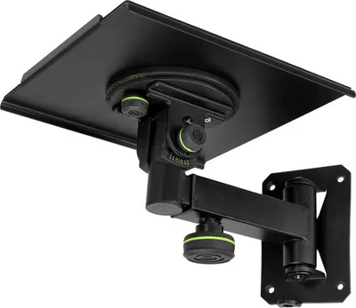 Produktbild von title": "Gravity Studiomonitor Wandhalterung SP WM 1B, Auflage 250x250 mm, EVA-gepolstert, max. 50 kg Traglast, neigbar bis +/-15°, drehbar bis +/-30°, 180° schwenkbar, 5-fache Längenjustierung, 5 mm Wandplatte mit Safety-Öse, 3,1 kg