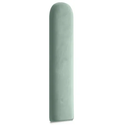 A single mint-colored upholstered wall panel with rounded edges, presented against a white background.
