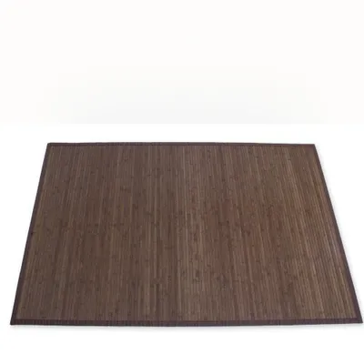 Produktbild von Homestyle4u Bambusmatte Dunkelbraun 60x200 cm Bambusteppich rutschfest