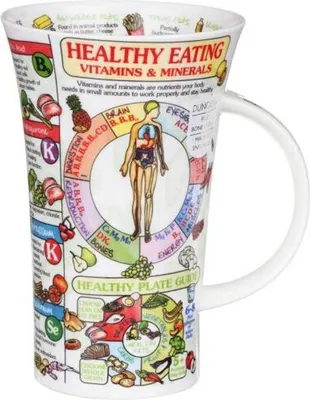 Produktbild von Dunoon Jumbobecher Glencoe Healthy Eating gesundes Essen für 500ml Formano WA