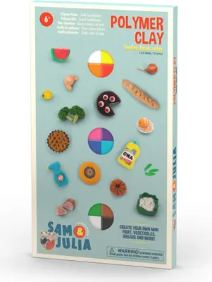 Produktbild von Sam & Julia: Polymer-Modelliermasse (Set mit 12 Farben)