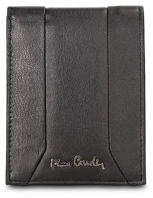 Productafbeelding van Herenvak Portemonnee, echt leer, zwart, Pierre Cardin, slank design, compact