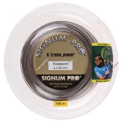 Productafbeelding van Signum Pro Tennissait Firestorm 100m, goudkleurig, artikelnummer: 255180242500016