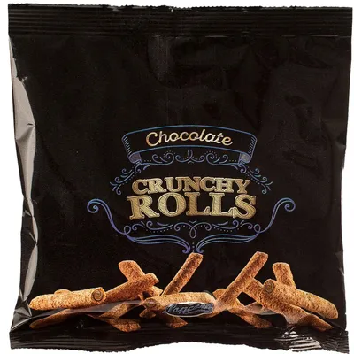 Produktbild von Popcorn Company Crunchy Rolls Chocolate 50g