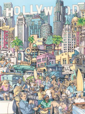 Obrázok produktu pre New York Puzzle Company – Puzzle California Dreaming XXL, 500 dielov