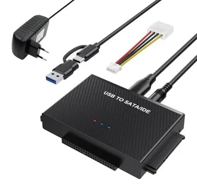 Zdjęcie produktu dla Adapter USB 3.0 ide sata konwerter dysk twardy 2.5 3.5 zewnętrzny
