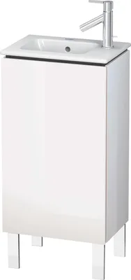 Produktbild von Waschtischunterbau L-CUBE 294x420x704mm Ans links taupe supermatt Anschlag links taupe supermatt