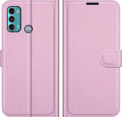 Produktbild von Mobigear Classic  Motorola Moto G60 Hülle Klapphülle Geldbörse - Pink