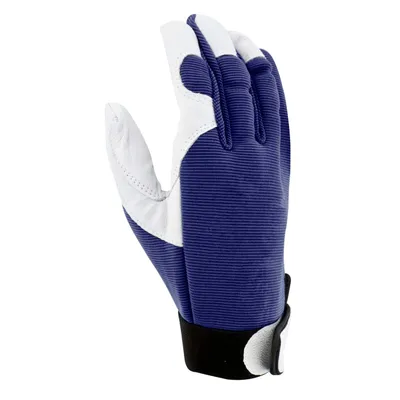 Produktbild von Bakker.com - Jardy-Handschuh aus marineblauem Gartenleder, Das paar (Größe 8)