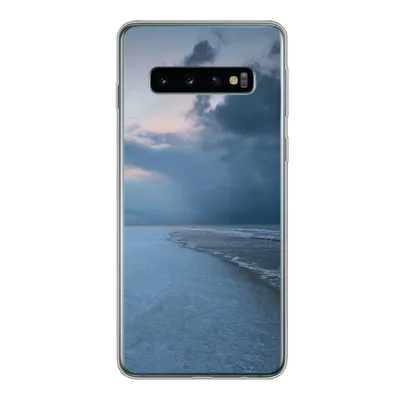 Produktbild von MuchoWow® Handyhülle Schutzhülle Hülle für Samsung Galaxy S10 Nordsee - Sturm - Wasser Silikon Softcase Handy Hülle - Handytasche