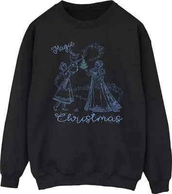 Produktbild von Disney - "Frozen Magic Christmas" Sweatshirt für Herren BI25655 (M) (Schwarz)