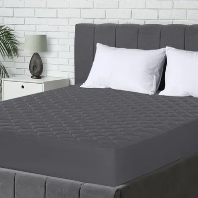 Zdjęcie produktu dla Ibenzoa® Wodoodporny pokrowiec na materac – 90 x 200 cm, szary, wypełnienie 130 g, elastyczny materiał dopasowujący się do materaca do 30 cm, oddychający i można prać w pralce (nie jest wodoszczelny)