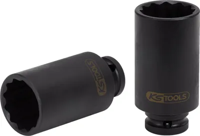 Produktbild von KS Tools 150.1711, Buchse, 1/2", 1 Kopf/Köpfe, Stahl, DIN 3120, ISO 1174, 490 g