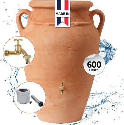 Image de Cuve récupérateur à eau amphore terracotta 600l - Graf - 995137 - antik